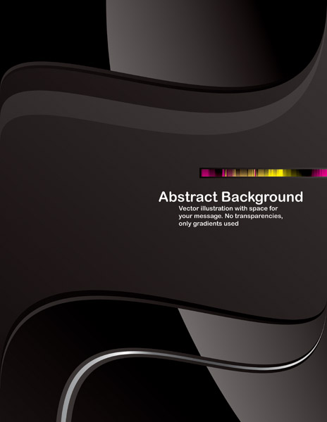 free vector Dynamic trend of the black background vector